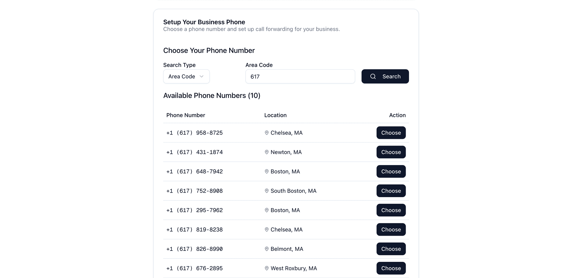Choose Your Phone Setup - Step 2